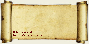 Isak Džaković vizit kartica